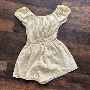 American Eagle Striped Romper